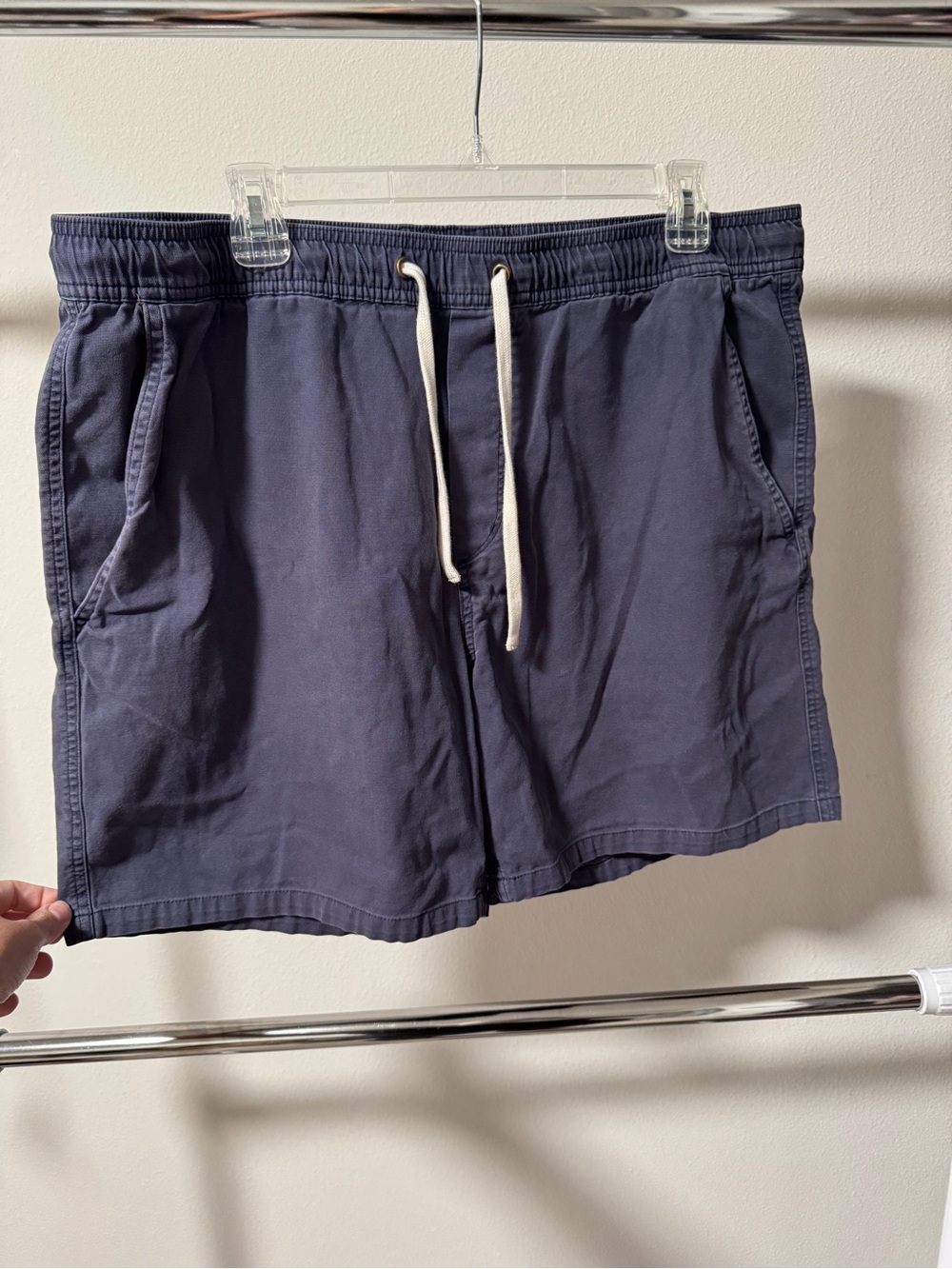 Marine Layer Navy Drawstring Athletic Shorts